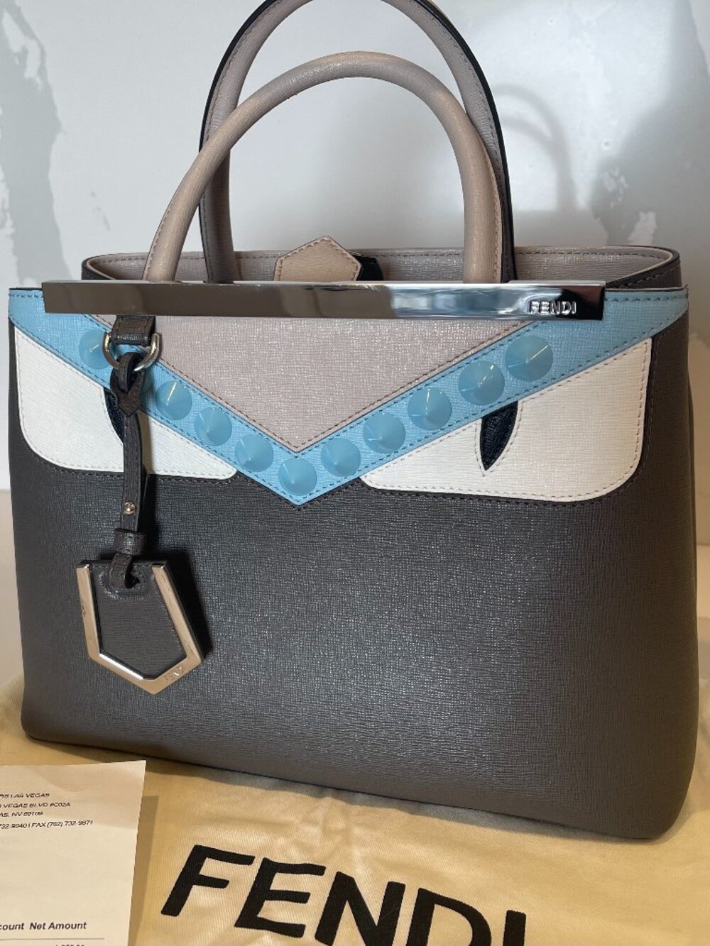 Fendi Monster Petite 2 Jours Top Handle Tote Handbag